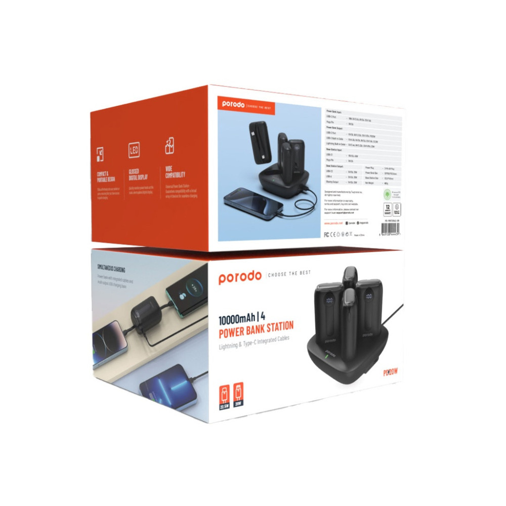 Porodo 4 Power Bank Station 10000mah - Image 3