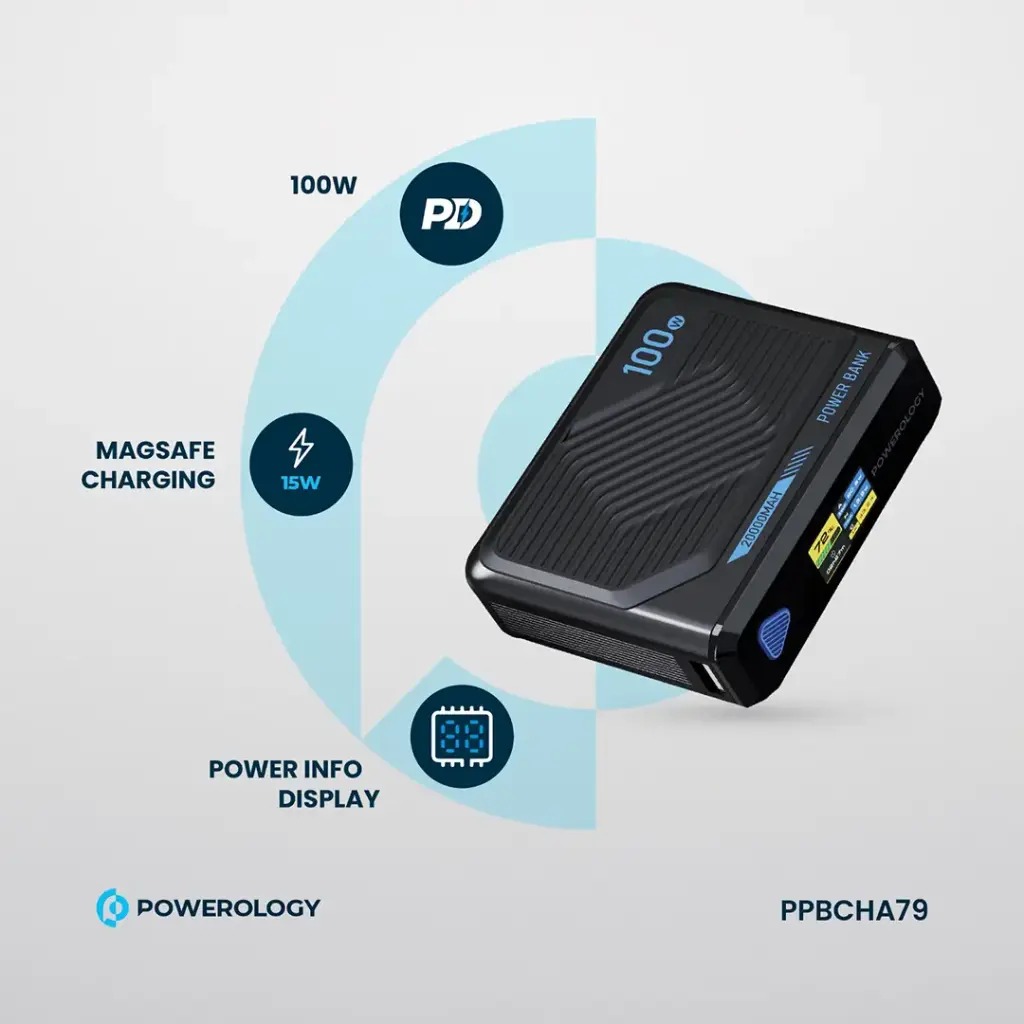 Powerology Ultra Mini 20000mAh Power Bank - Image 2