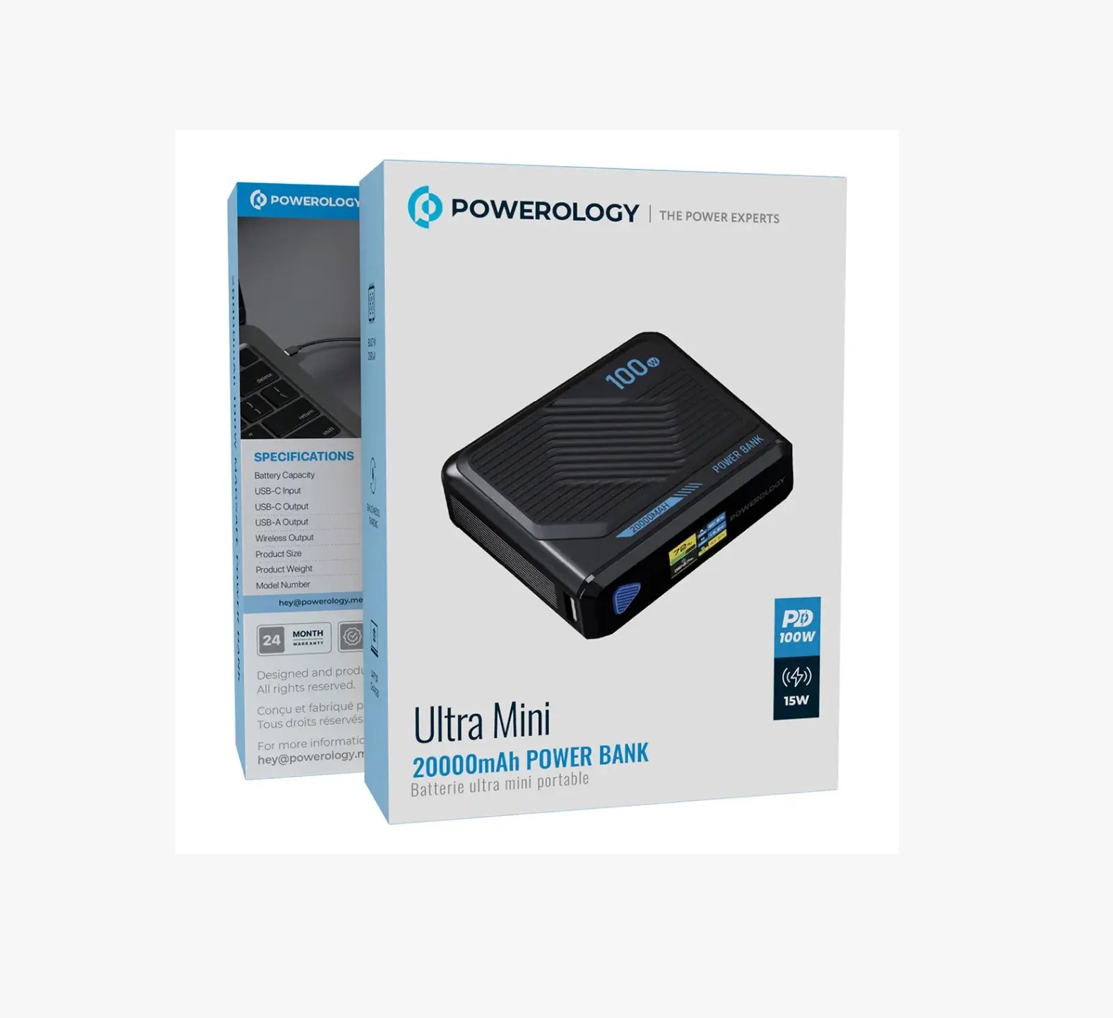 Powerology Ultra Mini 20000mAh Power Bank - Image 3