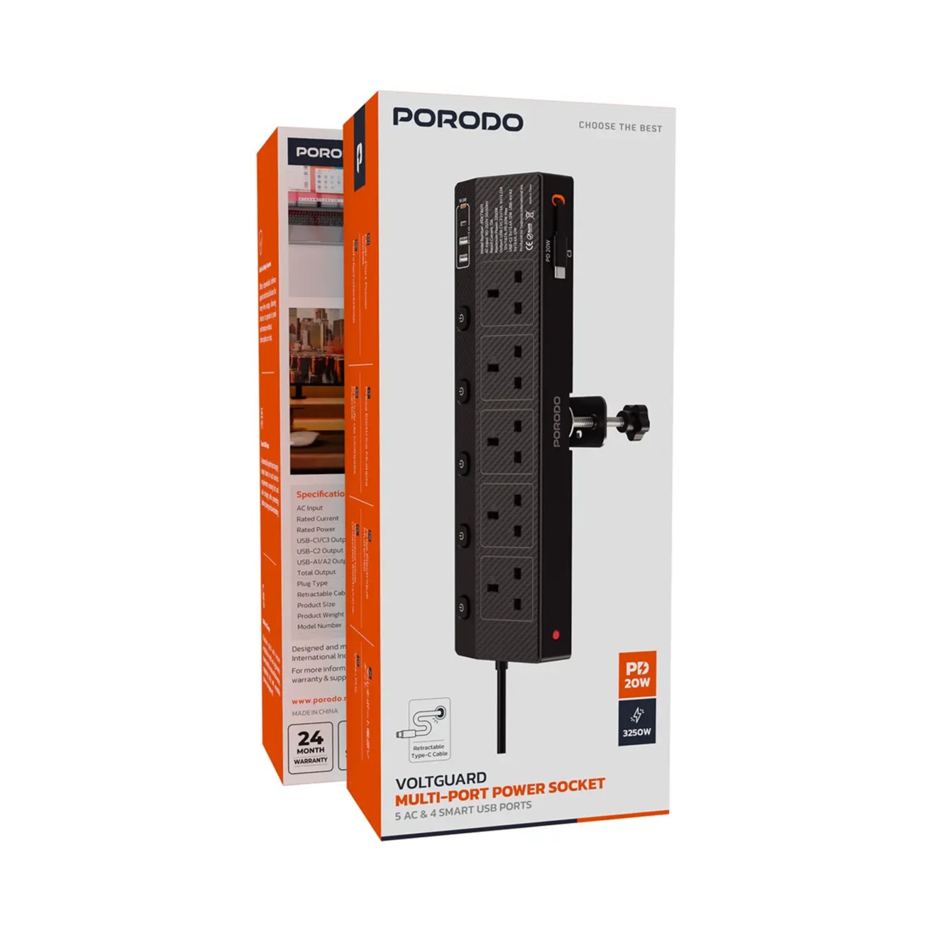 Porodo Voltguard Multi‑Port Power Socket - Image 3
